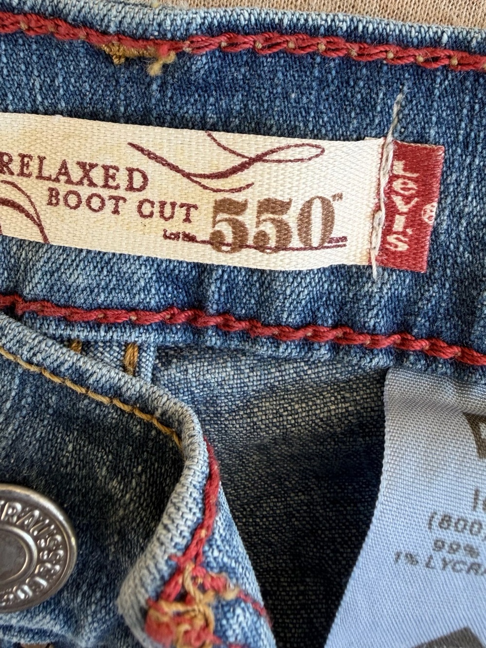 Vintage Levi's 550 Women's Jeans Size 8L Medium Wash Relaxed  Boot Cut Fit Denim - Picture 10 of 14